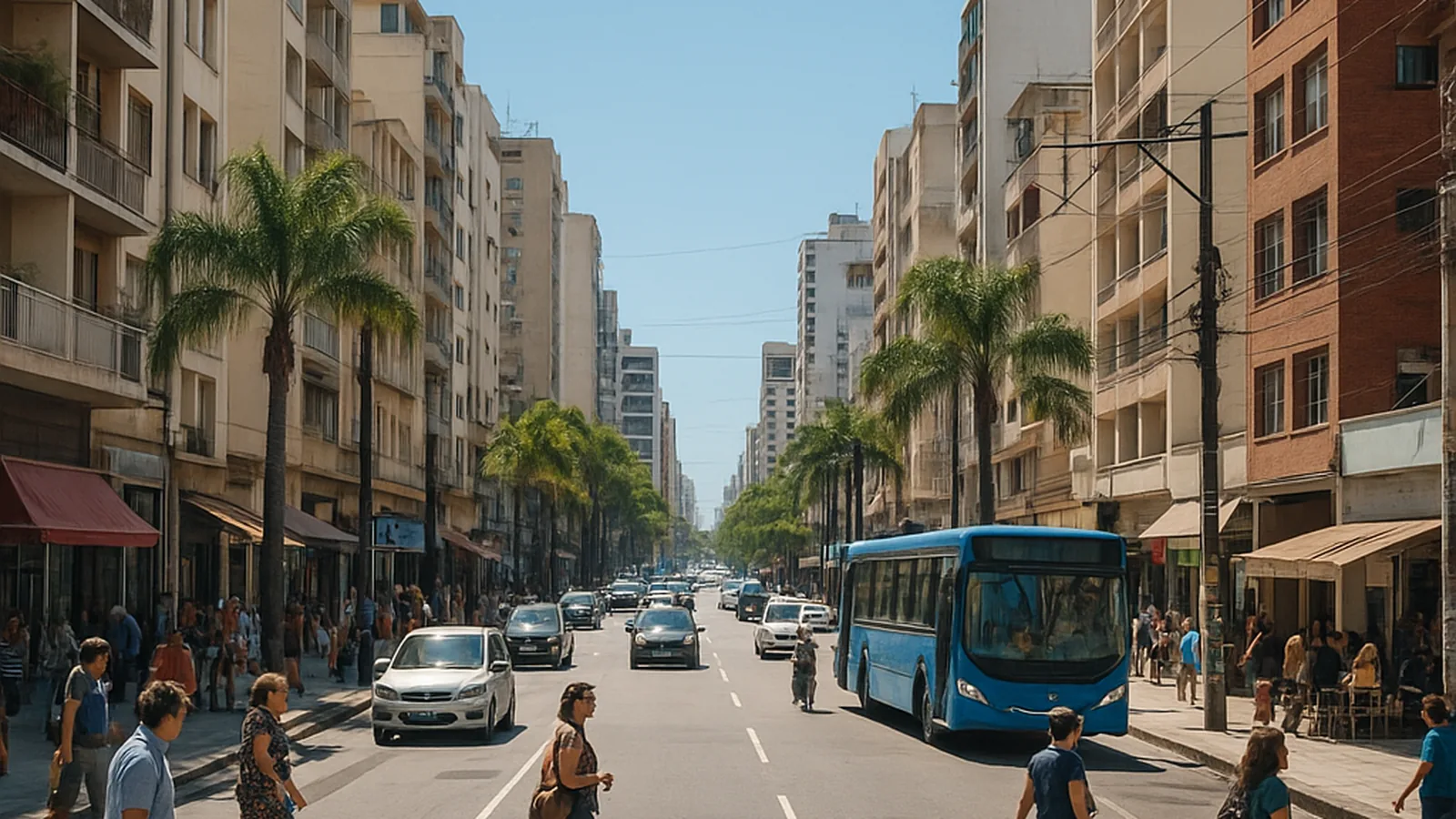 Paisagem urbana genérica representando Brasília