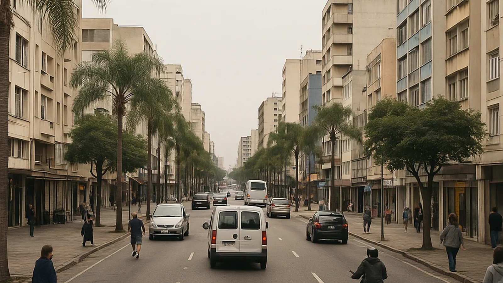Paisagem urbana genérica representando Anápolis