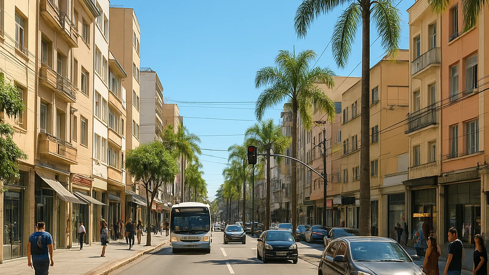 Paisagem urbana genérica representando Santa Cruz do Capibaribe