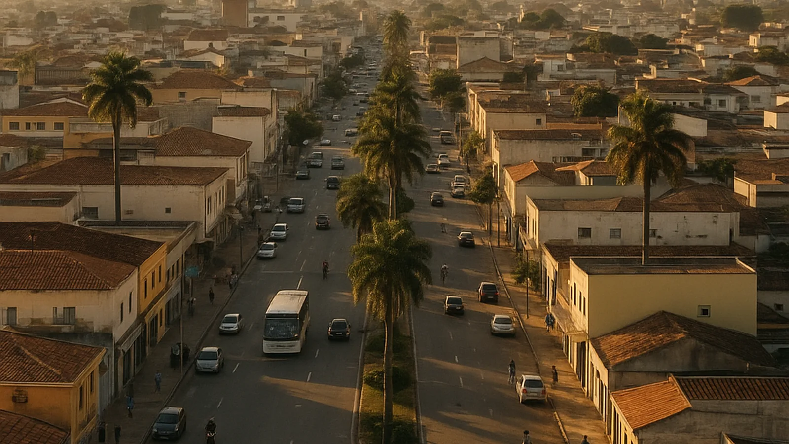Paisagem urbana genérica representando São José dos Pinhais