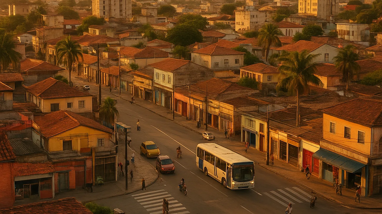 Paisagem urbana genérica representando Duque de Caxias