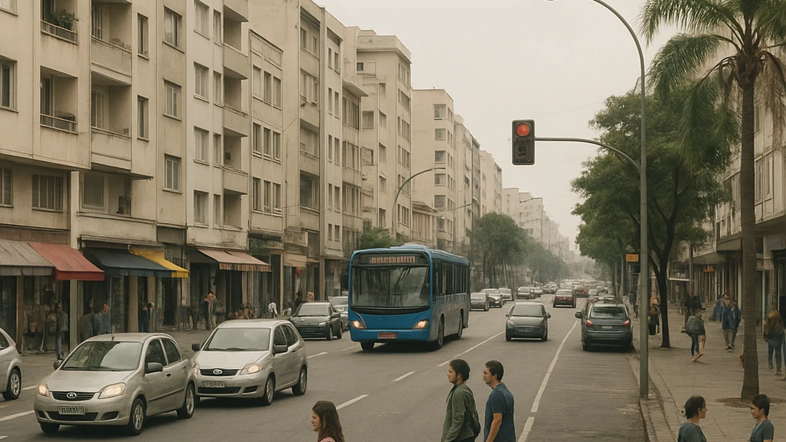 Paisagem urbana genérica representando Volta Redonda