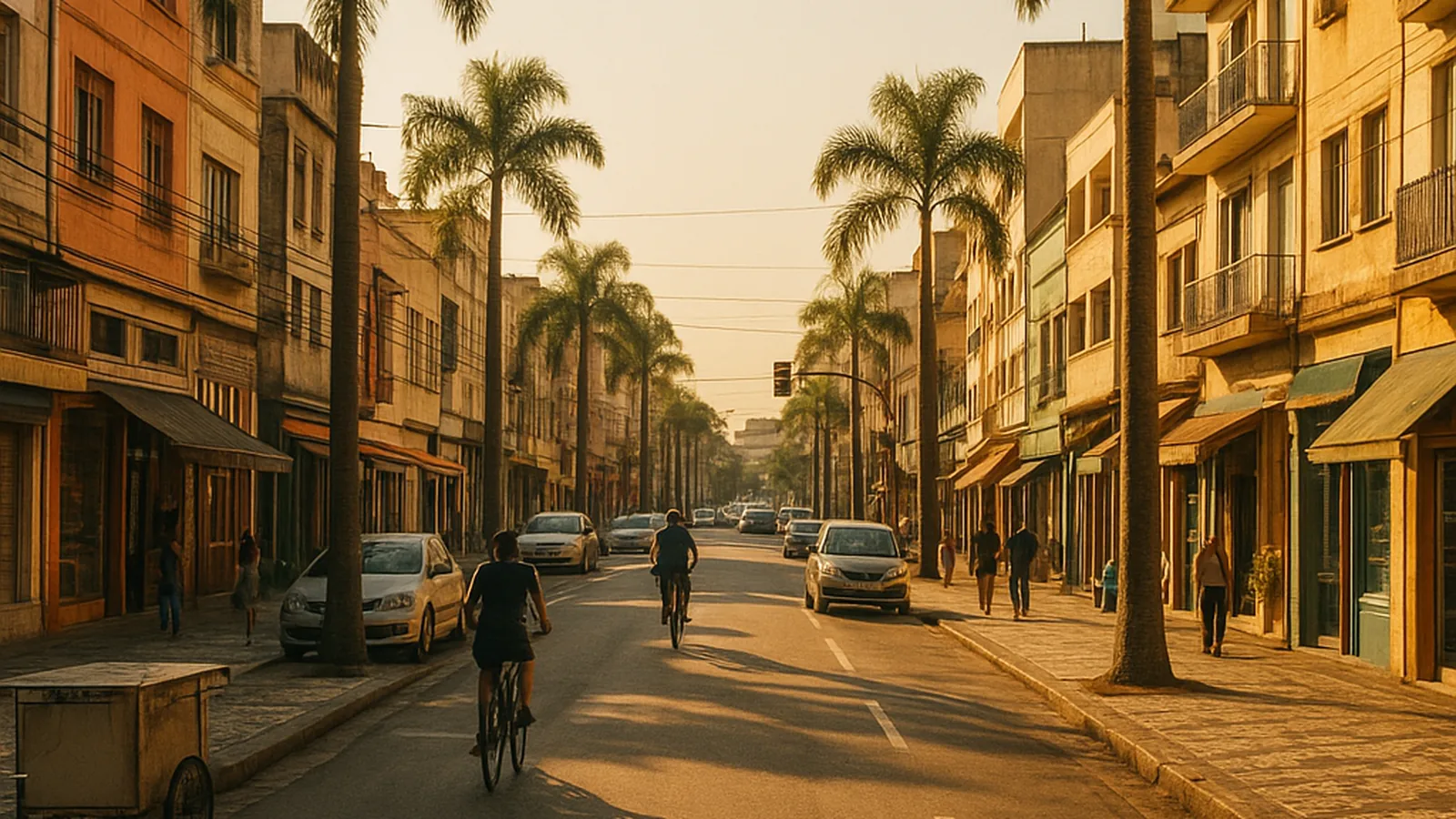 Paisagem urbana genérica representando Santo Amaro da Imperatriz