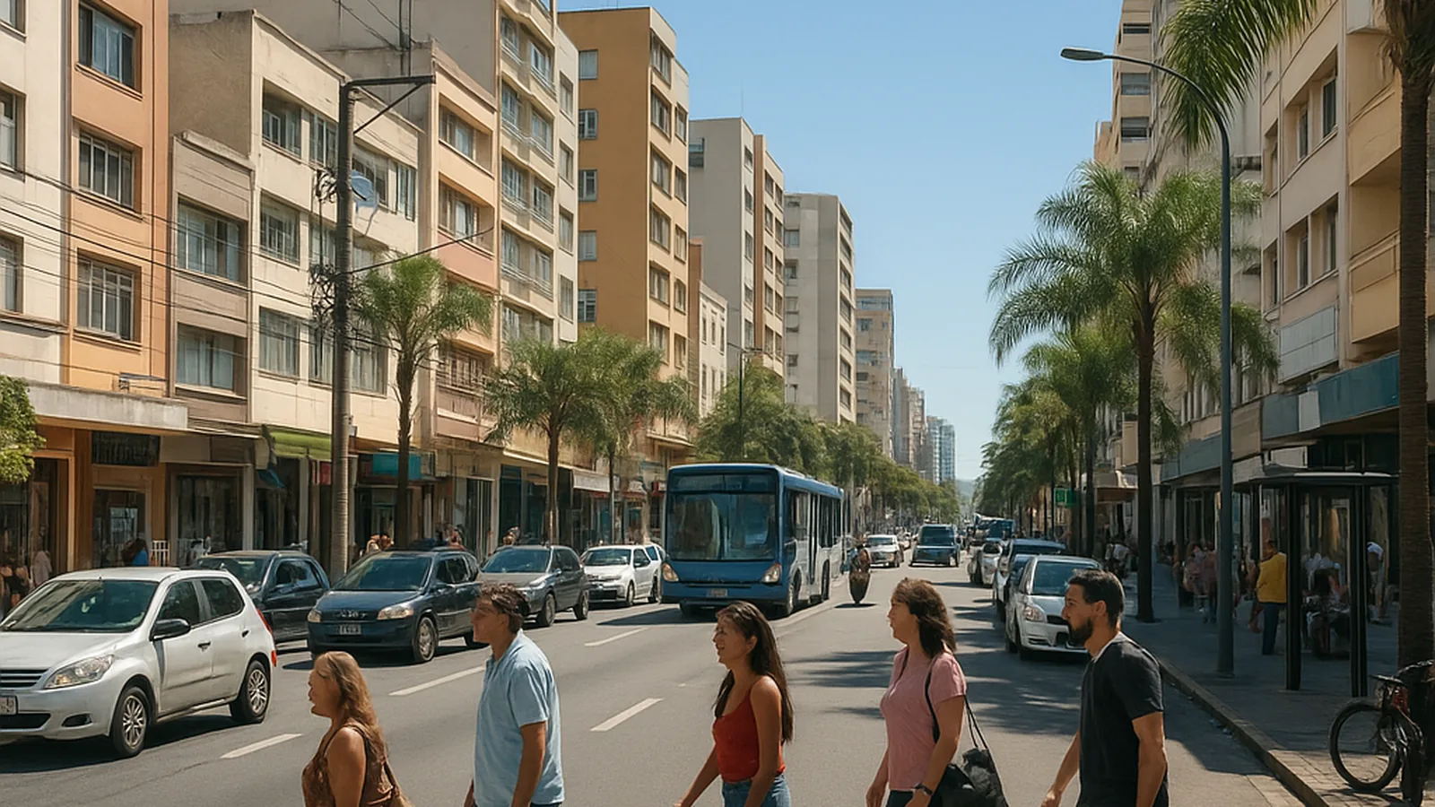 Paisagem urbana genérica representando Bragança Paulista