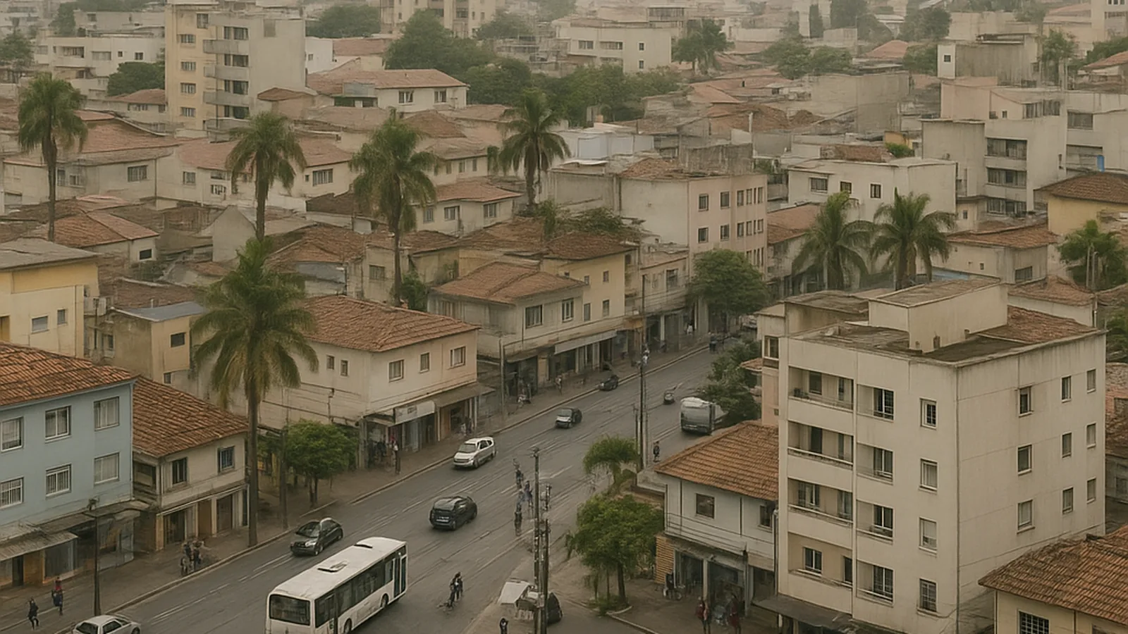 Paisagem urbana genérica representando São Bernardo do Campo