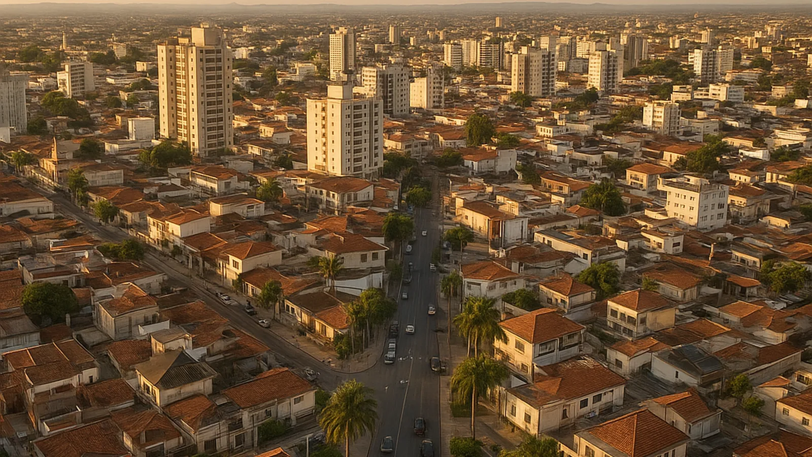 Paisagem urbana genérica representando São Caetano do Sul